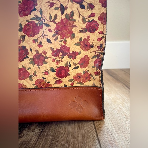 Rose Patricia Nash Tote | 100% Leather | Designer | Excellent Used Condition - Picture 5 of 13